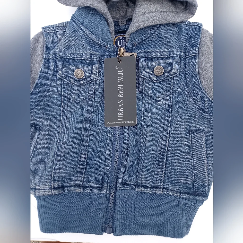 Urban Republic Denim Hoodie‎ Jacket